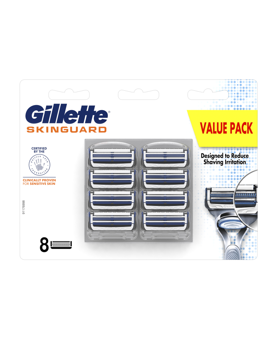 Gillette | SkinGuard Blades Refill 8 Pack | Shaver Shop