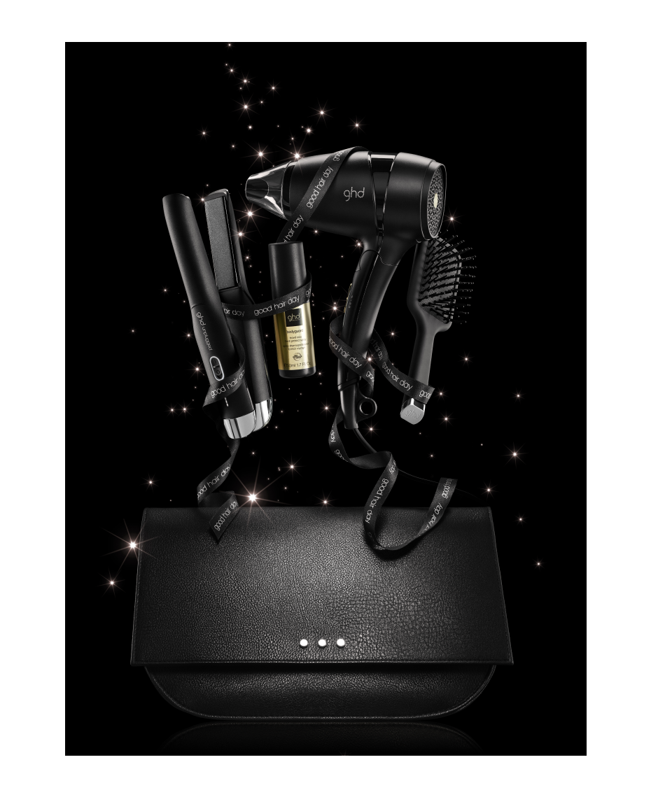 ghd travel gift set with unplugged cordless hair straightener