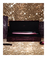 gold professional hair straightener in cherry chic - limited edition