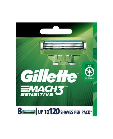 Mach 3 Sensitive Blades Refill 8 Pack
