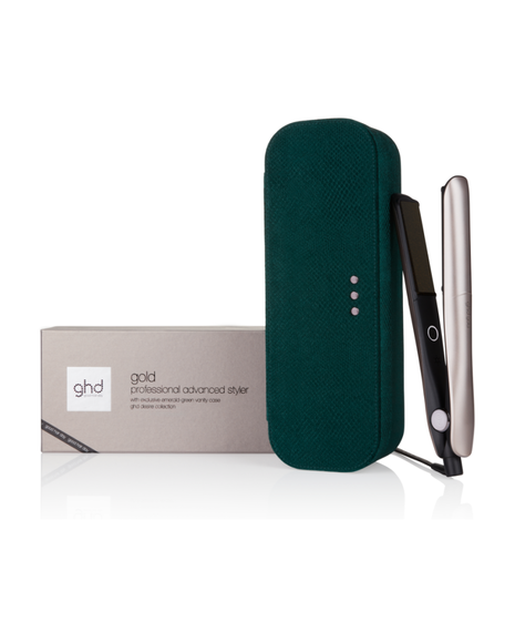 gold® hair straightener in warm pewter