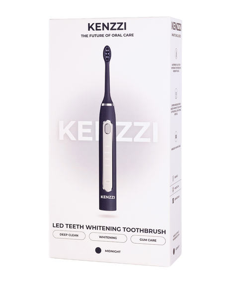 LED Whitening Sonic Electric Toothbrush - Midnight