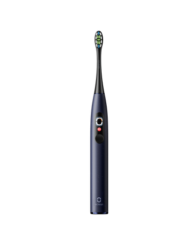 X Pro Digital Sonic Electric Toothbrush - Blue with 2 Replacement Brush Head Refills