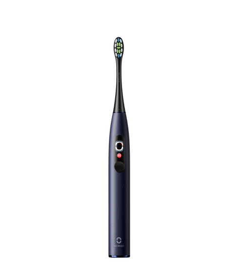 X Pro Digital Sonic Electric Toothbrush - Blue with 2 Replacement Brush Head Refills