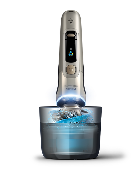 Series i9000 Prestige Ultra Wet & Dry Electric Shaver with Quick Clean Pod & UV Power Case