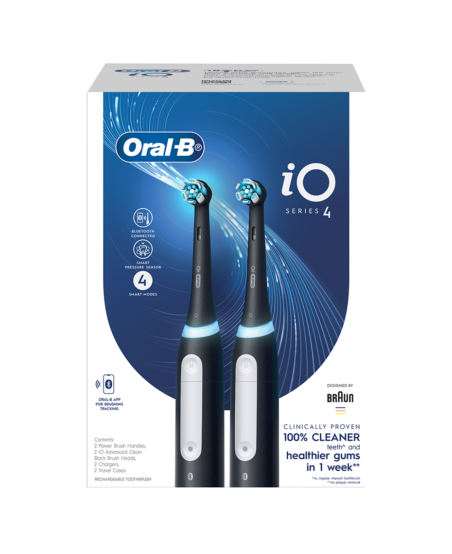 Oral-B | iO4 Dual Handle Electric Toothbrush Pack | Shaver Shop
