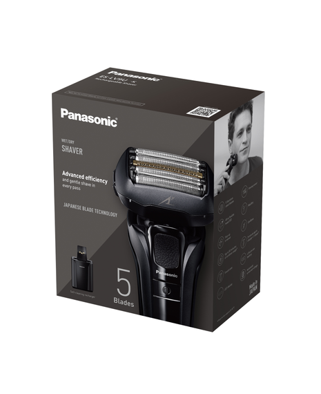 5-Blade Wet & Dry Electric Shaver with Beard Sensor & Clean & Charge Station