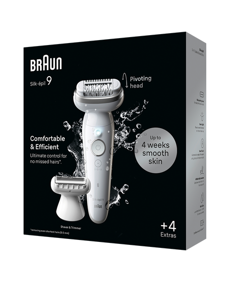 Silk-épil 9 3D Epilator with 4 Extras