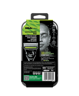 GilletteLabs X Pat with Exfoliating Bar Razor with Blades Refill 5 Pack & Travel Case