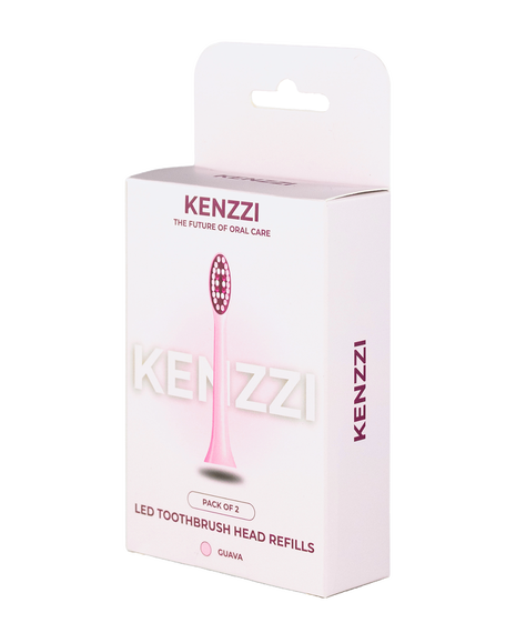 LED Whitening Replacement Brush Head Refills 2 Pack - Guava