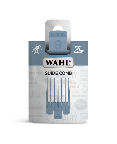 #8 (25mm) Clipper Guide Comb - Light Blue