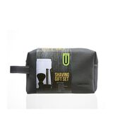 6-Piece Shave Set with Straight Razor, Nylon Shaving Brush, Bowl, Comb, Towel & Toiletry Bag