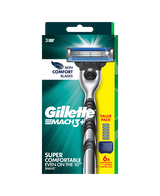Mach3+ Razor with Blades Refill 6 Pack
