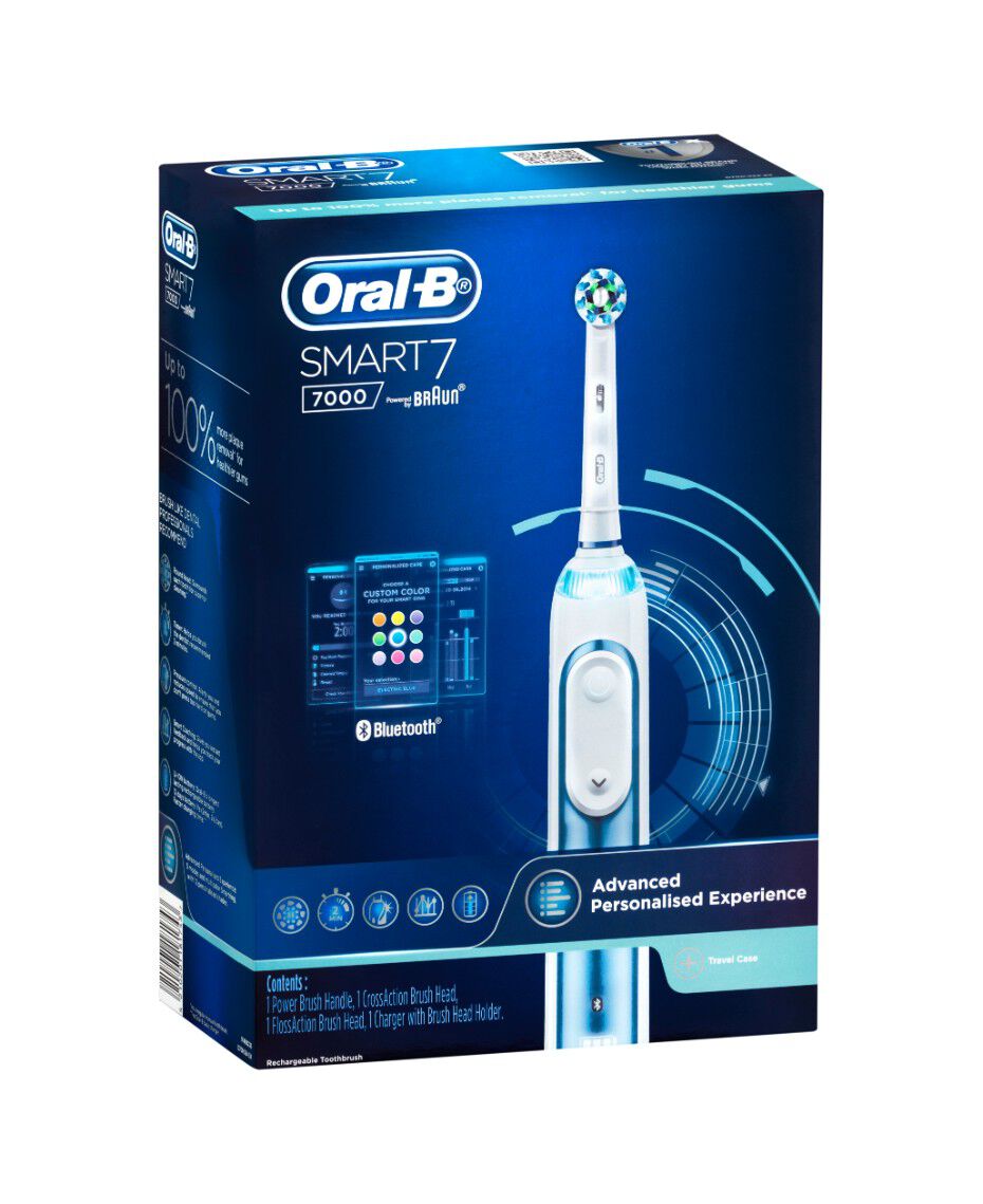 smart 7000 electric toothbrush with travel case