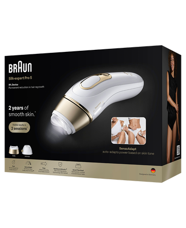 Silk-expert Pro 5 IPL Hair Removal Device with 2 Heads