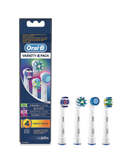 Variety Brush Head Refills 4 Pack