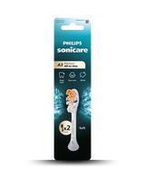Sonicare A3 Premium All-in-One Brush Head Refills 2 Pack - White