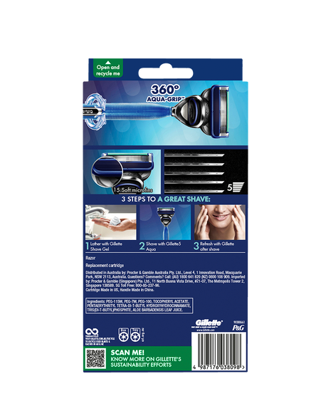 Aqua Razor with Blades Refill 2 Pack