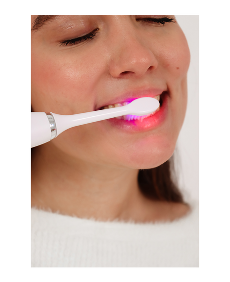 LED Whitening Sonic Electric Toothbrush - Coconut Milk