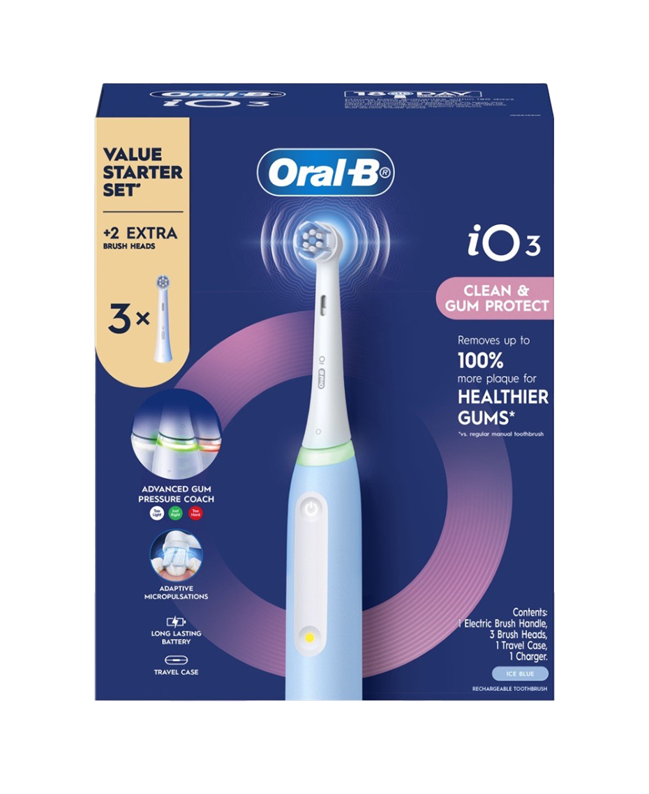 Oral-B | iO3 Electric Toothbrush Starter Set - Blue | Shaver Shop
