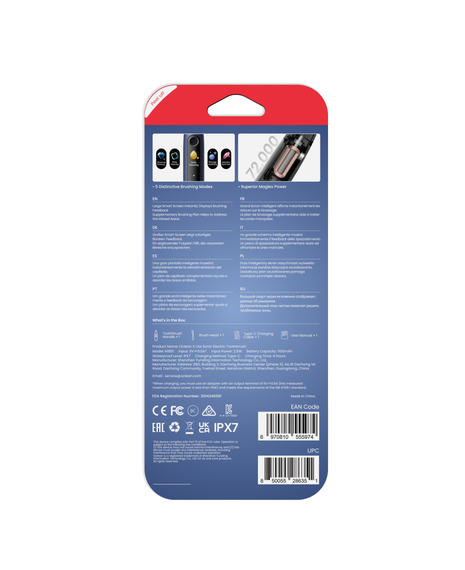 X Lite Smart Sonic Electric Toothbrush - Blue