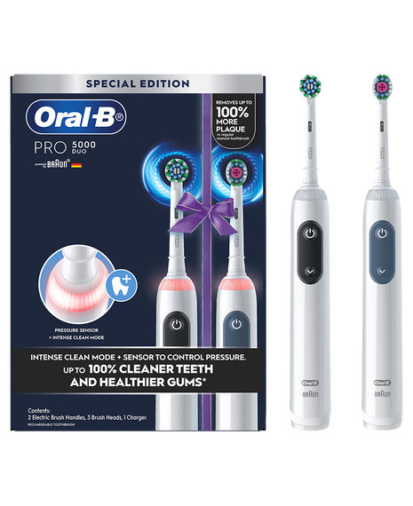 Pro 5000 Electric Toothbrush Dual Handle Pack
