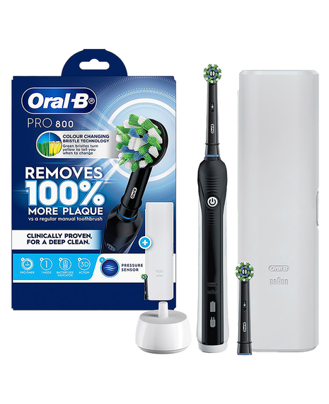 Pro 800 Electric Toothbrush with Travel Case - Black