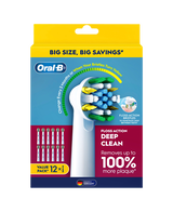 Floss Action Deep Clean Brush Head Refills 12 Pack