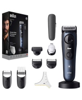 Series 7 Waterproof Beard Trimmer with 10 Barbering Tools & Accessories