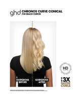 chronos curve conical wand hair curler