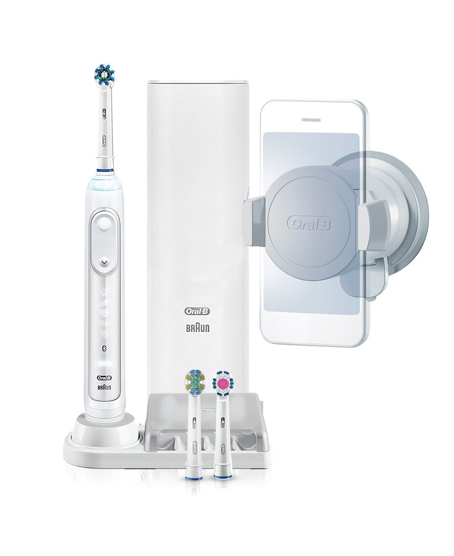 Oral B Genius 9000 Electric Toothbrush With 3 Replacement Heads Smart Travel Case White Shaver Shop