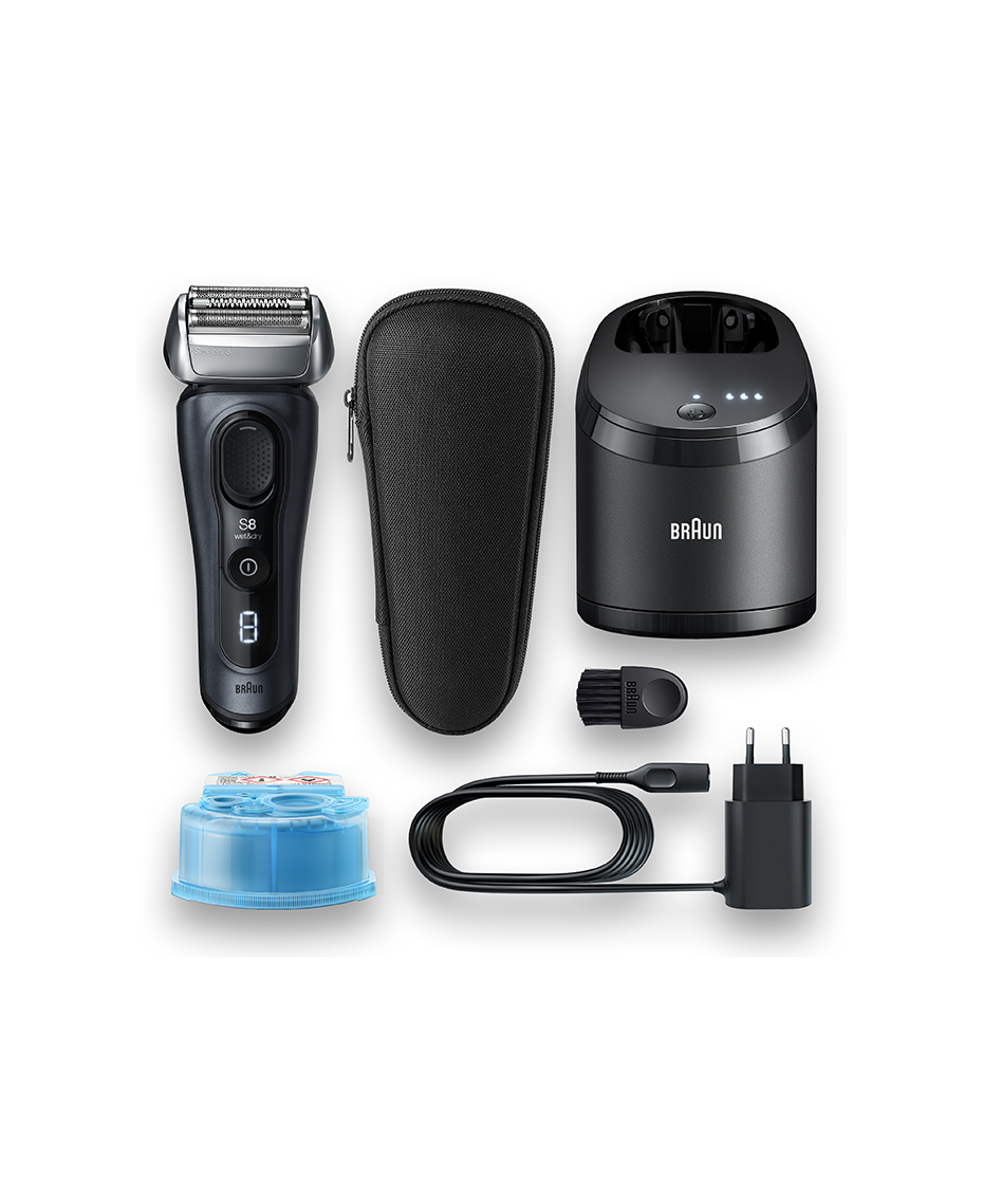 Braun, Series 8 Wet & Dry Electric Shaver with 4 in 1 Smart Care Centre  and Fabric Travel Case