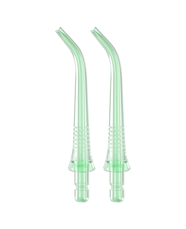 W10 Water Flosser Replacement Nozzle Refills 2 Pack - Green