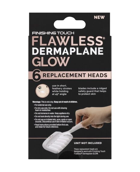 Dermaplane Glow Replacement Heads 6pk