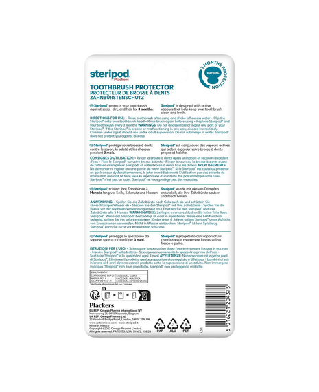 Toothbrush Protector 2 Pack - Peppermint