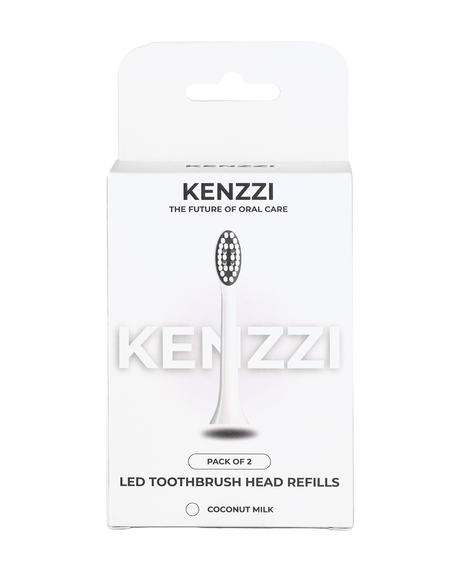 LED Whitening Replacement Brush Head Refills 2 Pack - Coconut Milk