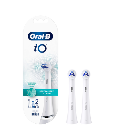 iO Specialised Clean Brush Head Refills 2 Pack - White