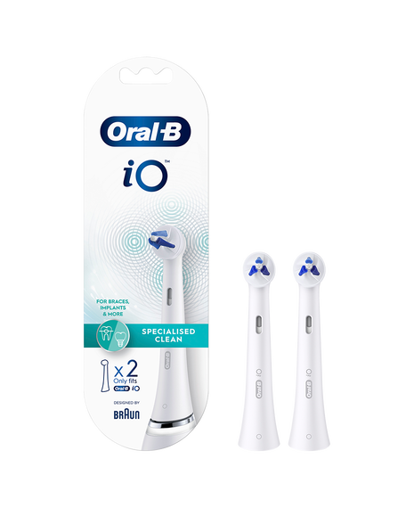 iO Specialised Clean Brush Head Refills 2 Pack - White