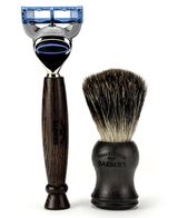 Wenge Wood Gift Set with Black Bristle Brush
