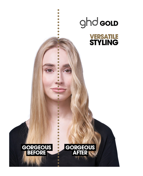 gold professional hair straightener gift set - limited edition