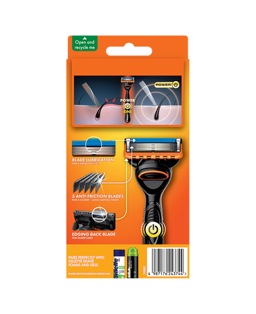 Fusion5 Power Razor with Blades Refill 4 Pack