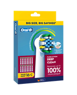Floss Action Deep Clean Brush Head Refills 16 Pack
