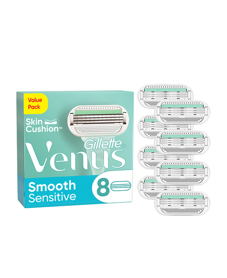 Smooth Sensitive Razor Blades Refill 8 Pack