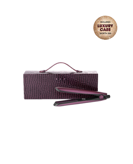 gold professional hair straightener in cherry chic - limited edition