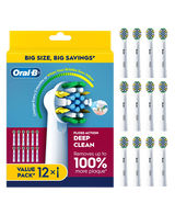 Floss Action Deep Clean Brush Head Refills 12 Pack