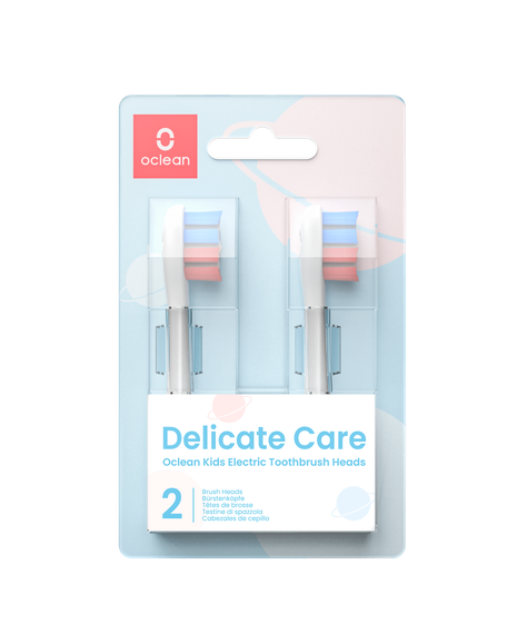 Delicate Care for Kids Replacement Brush Head Refills 2 Pack