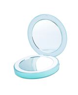 Chic Rechargeable Compact Mirror - Teal Blue