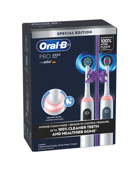 Pro 5000 Electric Toothbrush Dual Handle Pack