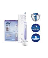 Genius 9000 Electric Toothbrush with 3 Replacement Heads & Smart Travel Case, Purple Orchid