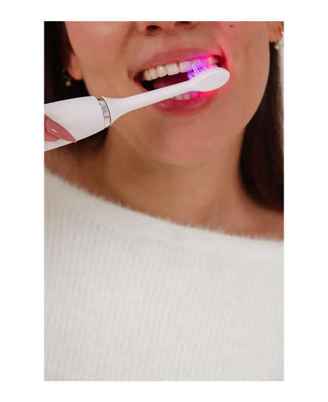 LED Whitening Sonic Electric Toothbrush - Coconut Milk
